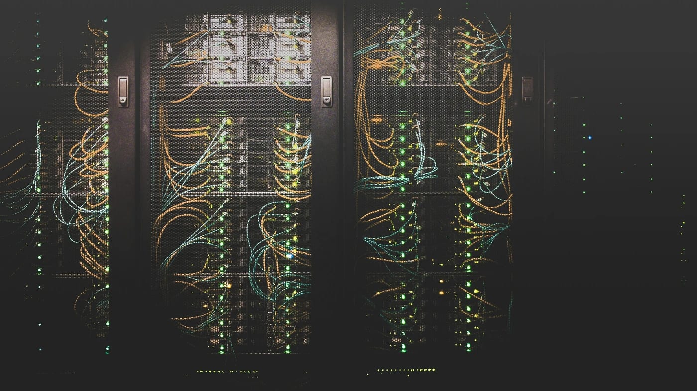 Baie de serveurs d’un système d’information en exploitation